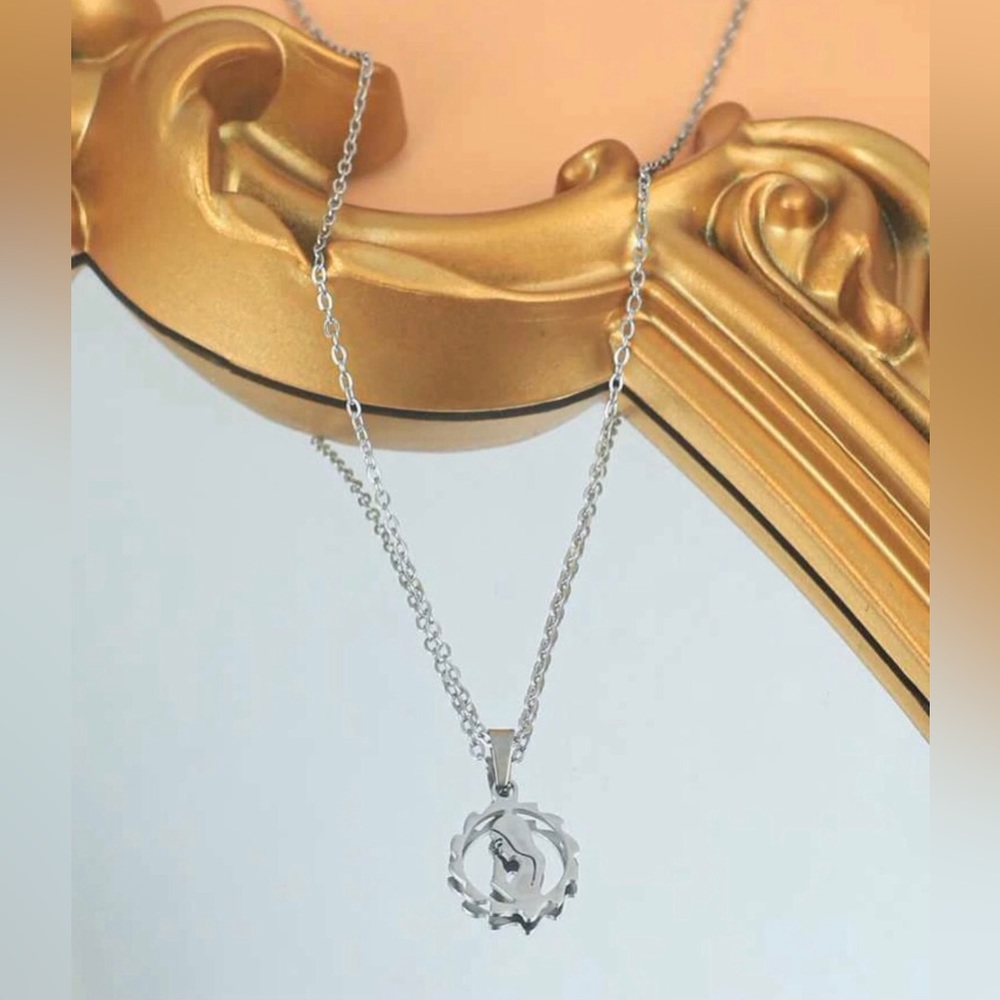 Our Lady~ Guadelupe Virgin Mother Mary Pray Divine Blessed Sacred Steel Necklace - Picture 6 of 12